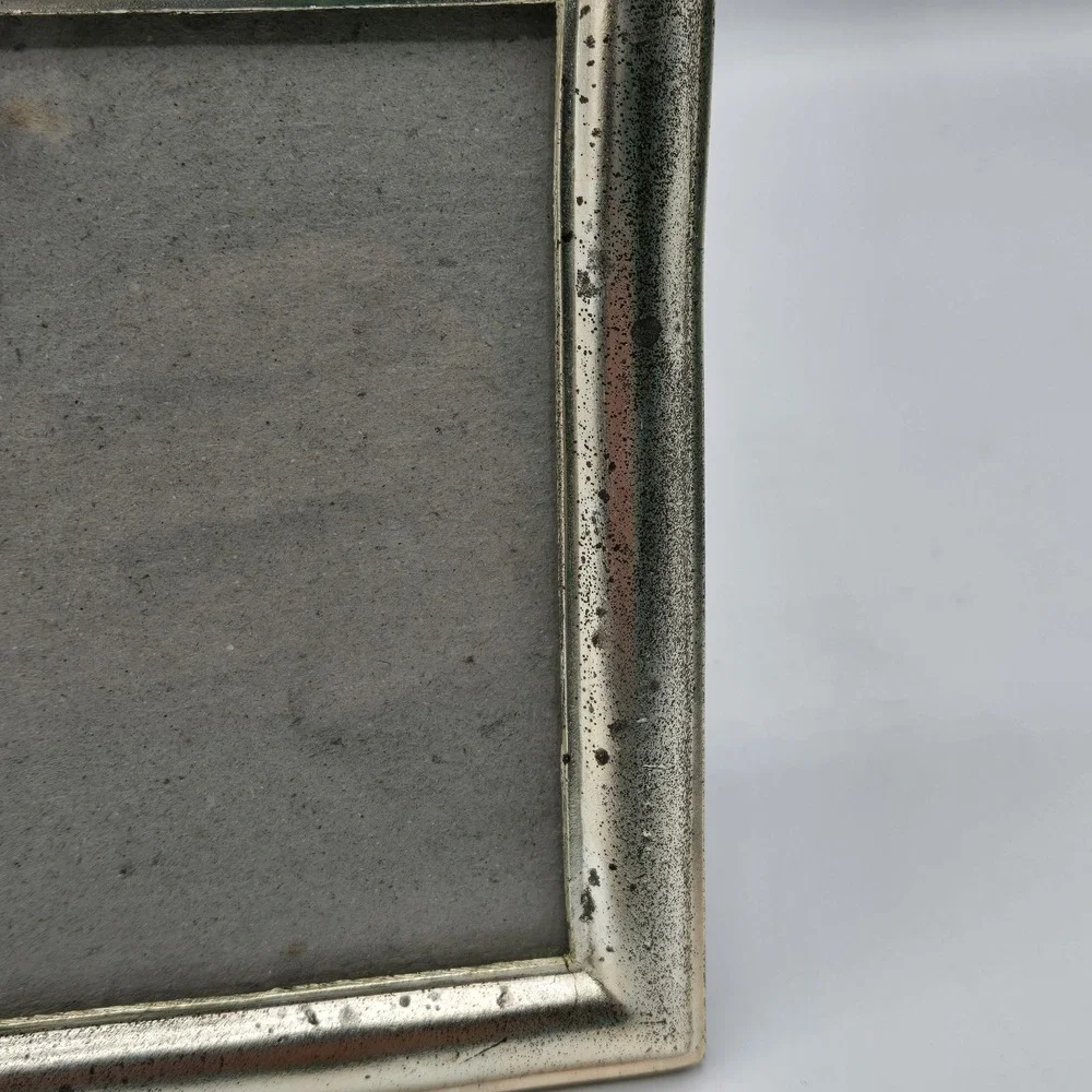 Meow 4x6 Metal Picture Frame With Yarn Vintage